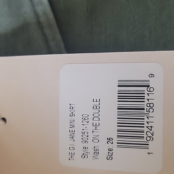 NWT MOTHER Women's The G.I. Jane Mini Skirt - Picture 7 of 7